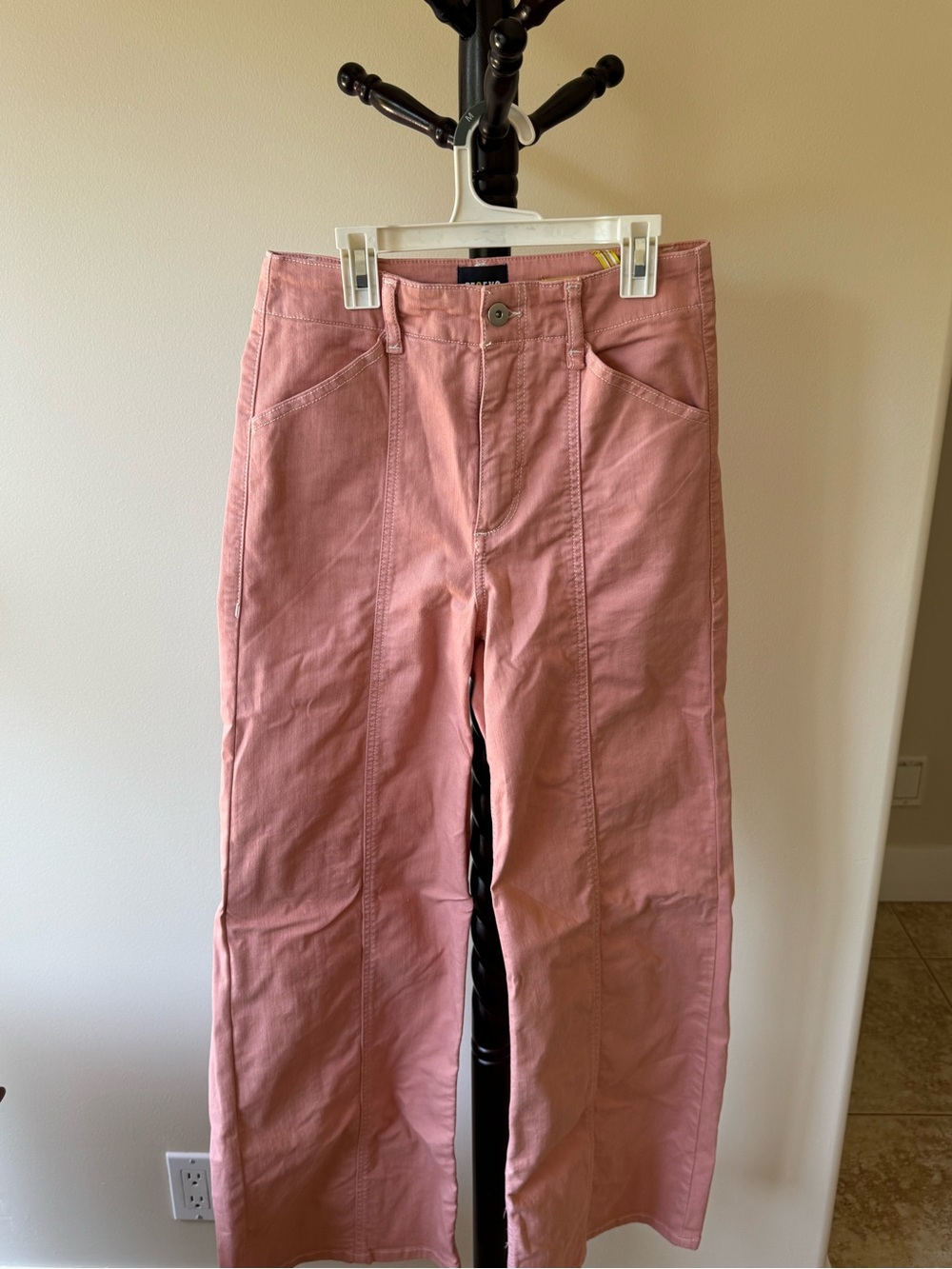 Anthropologie Dusty Rose Wide-Leg Pants